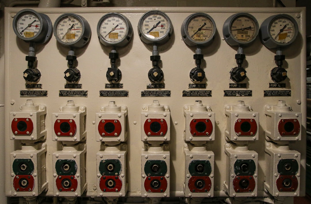 Curious gauges and plugs on the USS Yorktown in Charleston Harbor. Sophisticated technology for 1943.